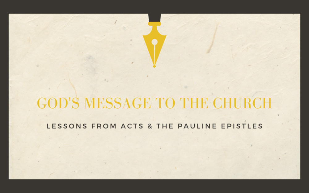 God\'s Message To The Church